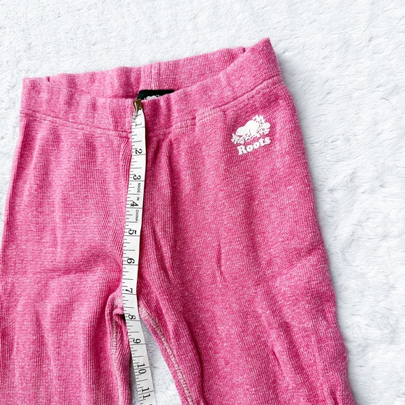 ROOTS Youth Girls Pink Thermal Joggers - Picture 10 of 12